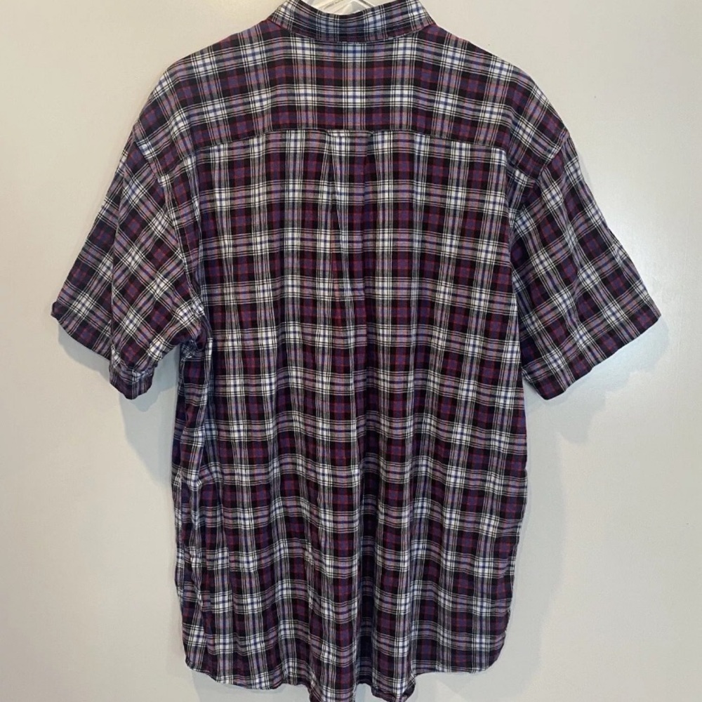 Orvis Multi Color Plaid Button Down Short Sleeve … - image 2